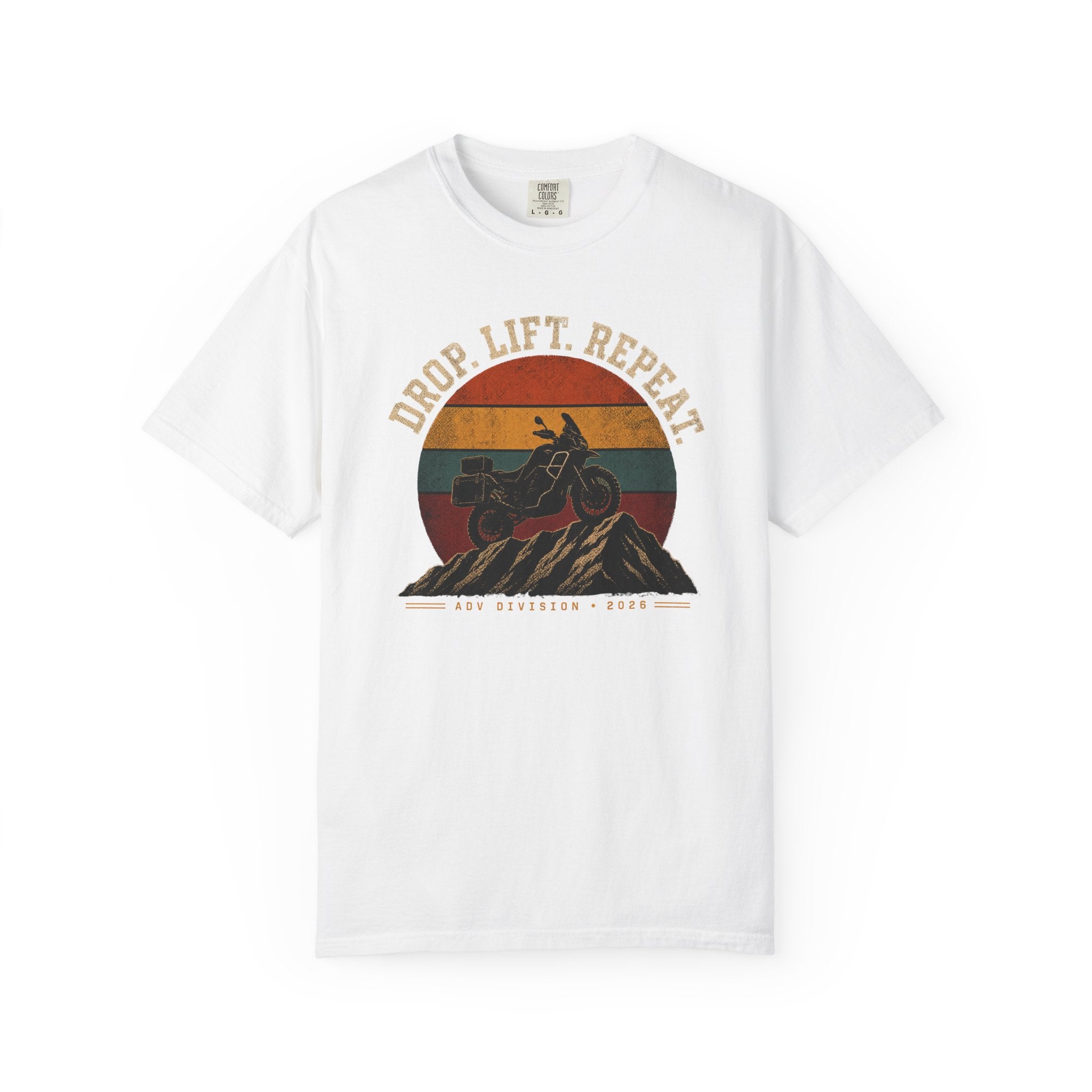 Drop. Lift. Repeat. Retro Sunset T-Shirt
