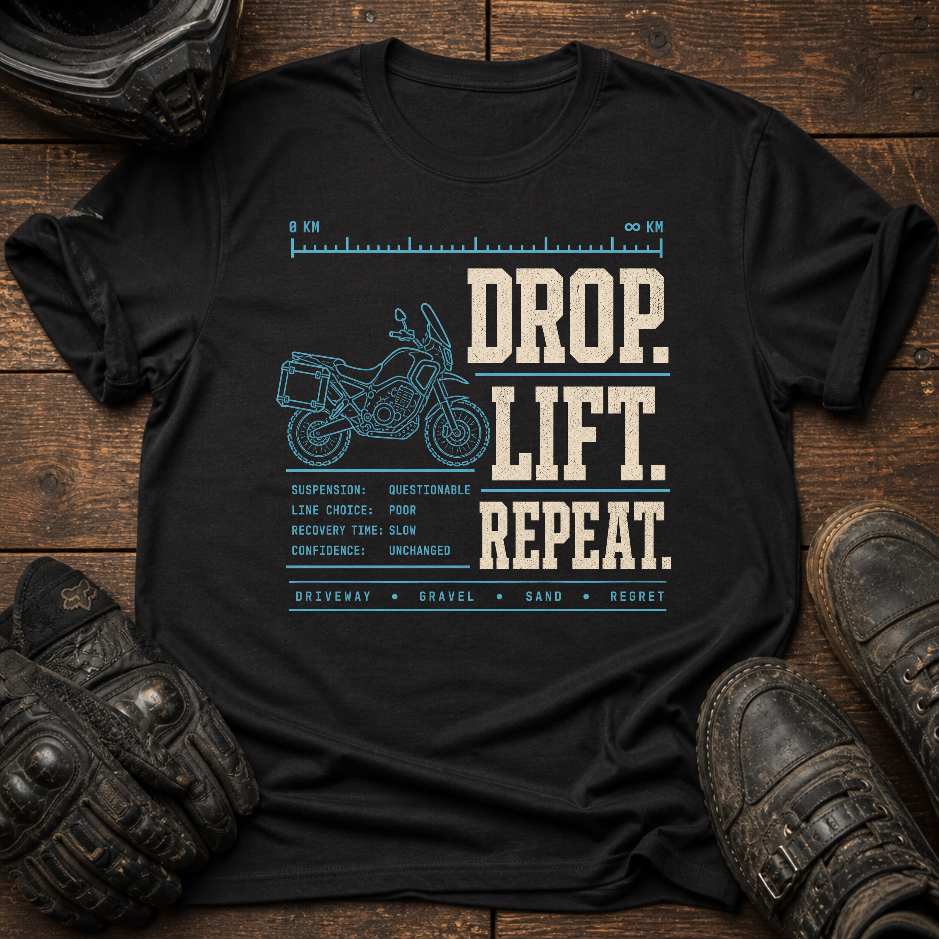 Drop. Lift. Repeat. Blueprint T-Shirt