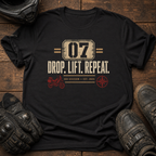 Drop. Lift. Repeat. Rally T-Shirt