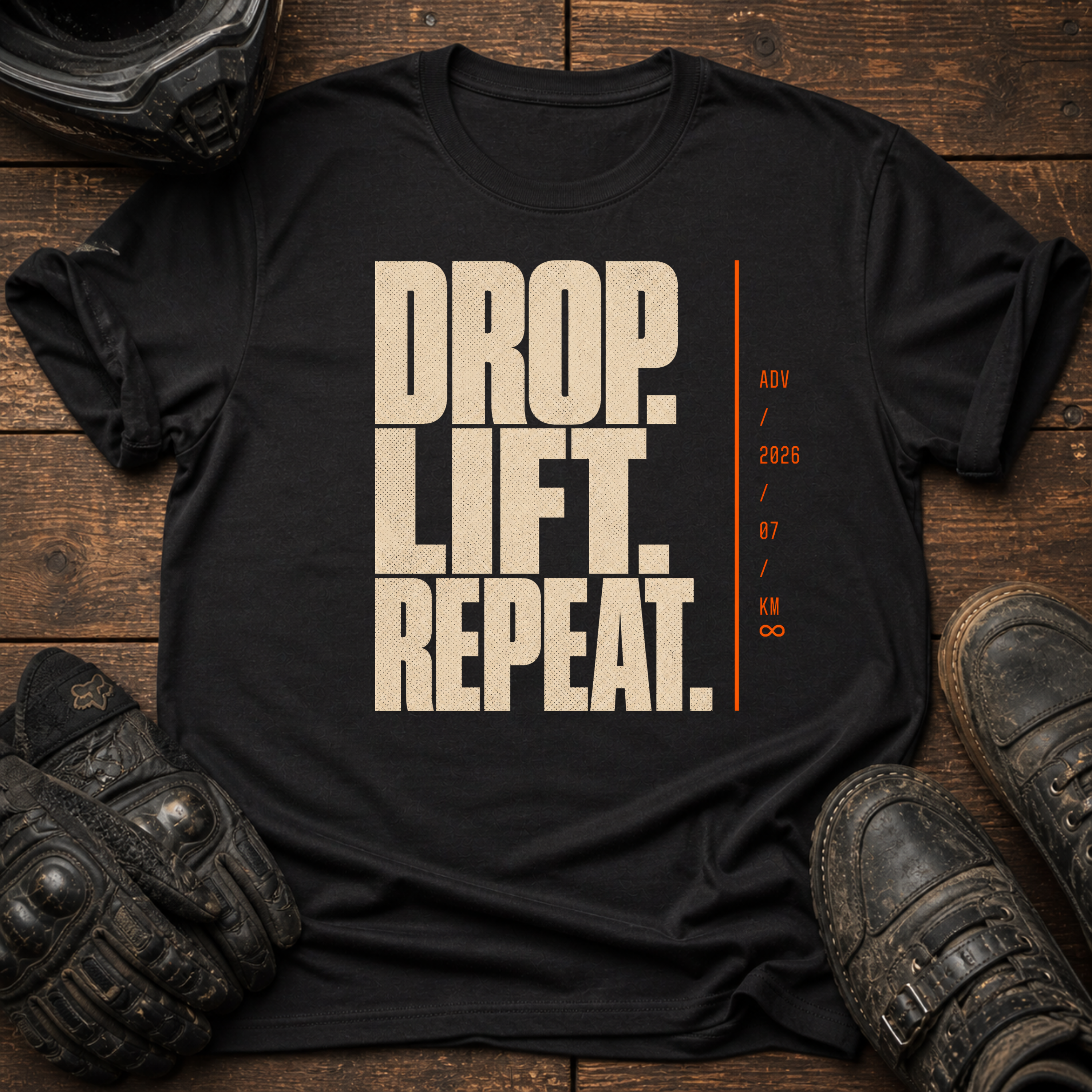 Drop. Lift. Repeat Bold T-Shirt
