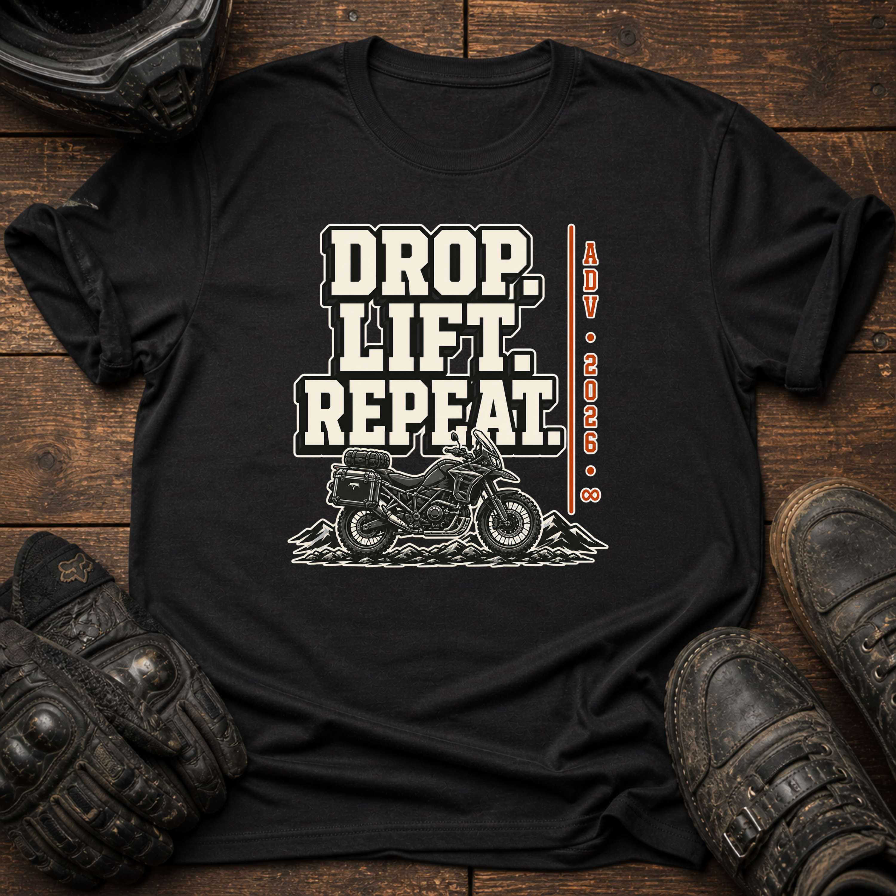 Drop. Lift. Repeat Bold T-Shirt
