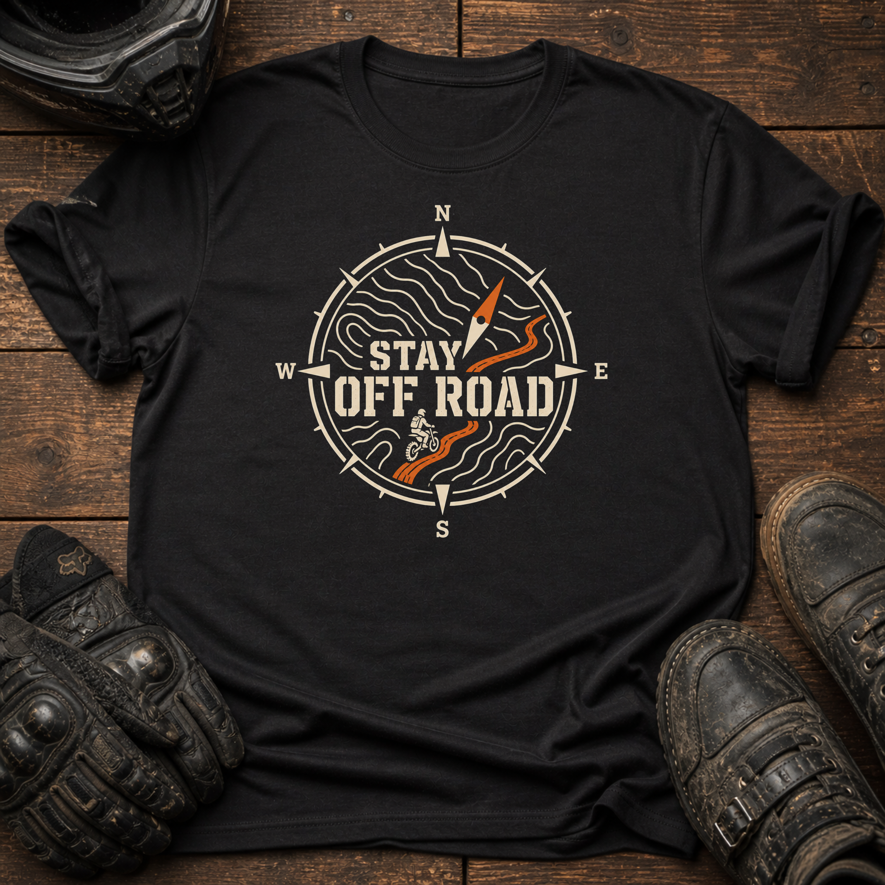 Stay Off Road Compass T-Shirt