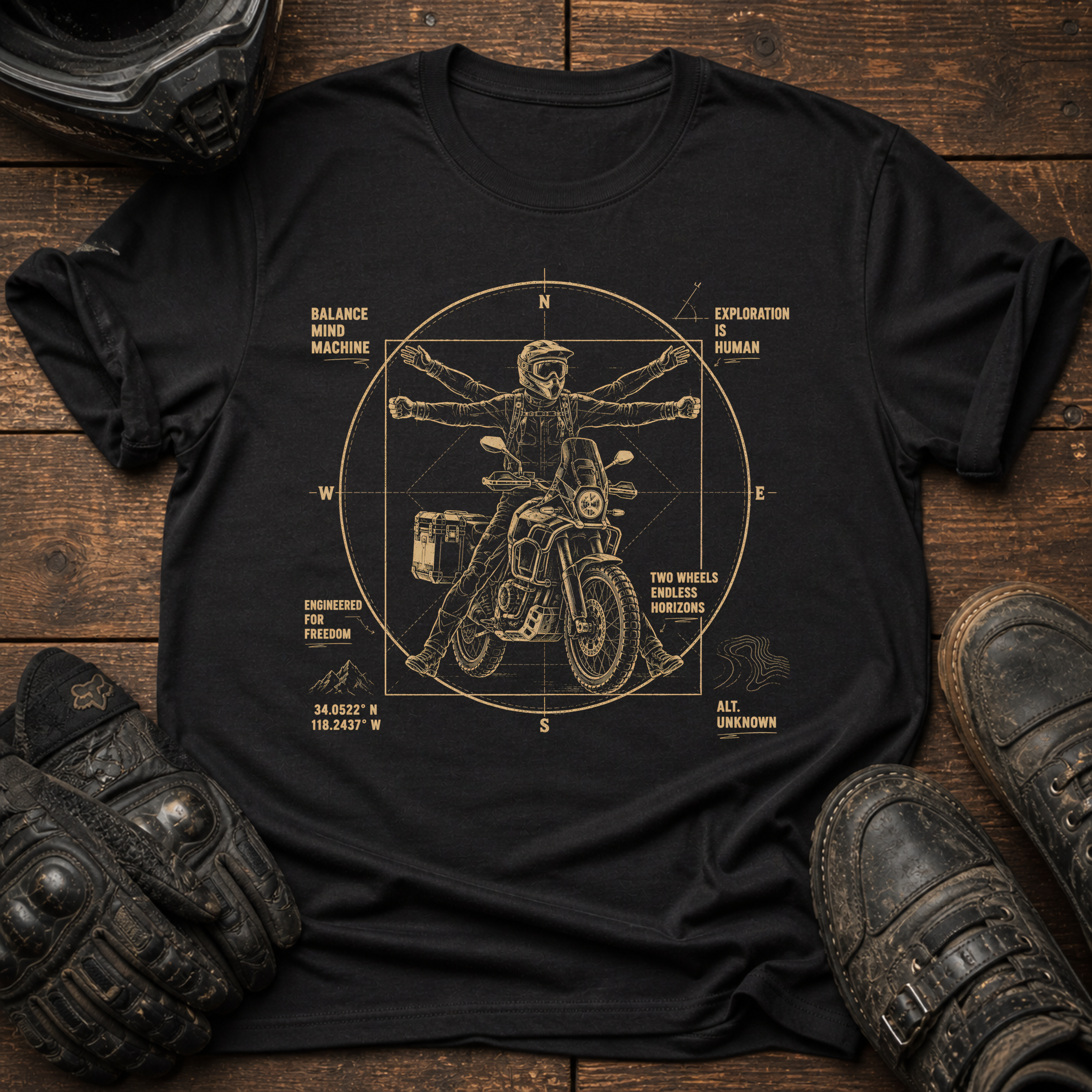 Vitruvian Rider T-Shirt