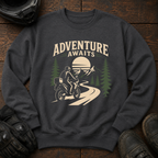 Adventure Awaits Forest Crewneck