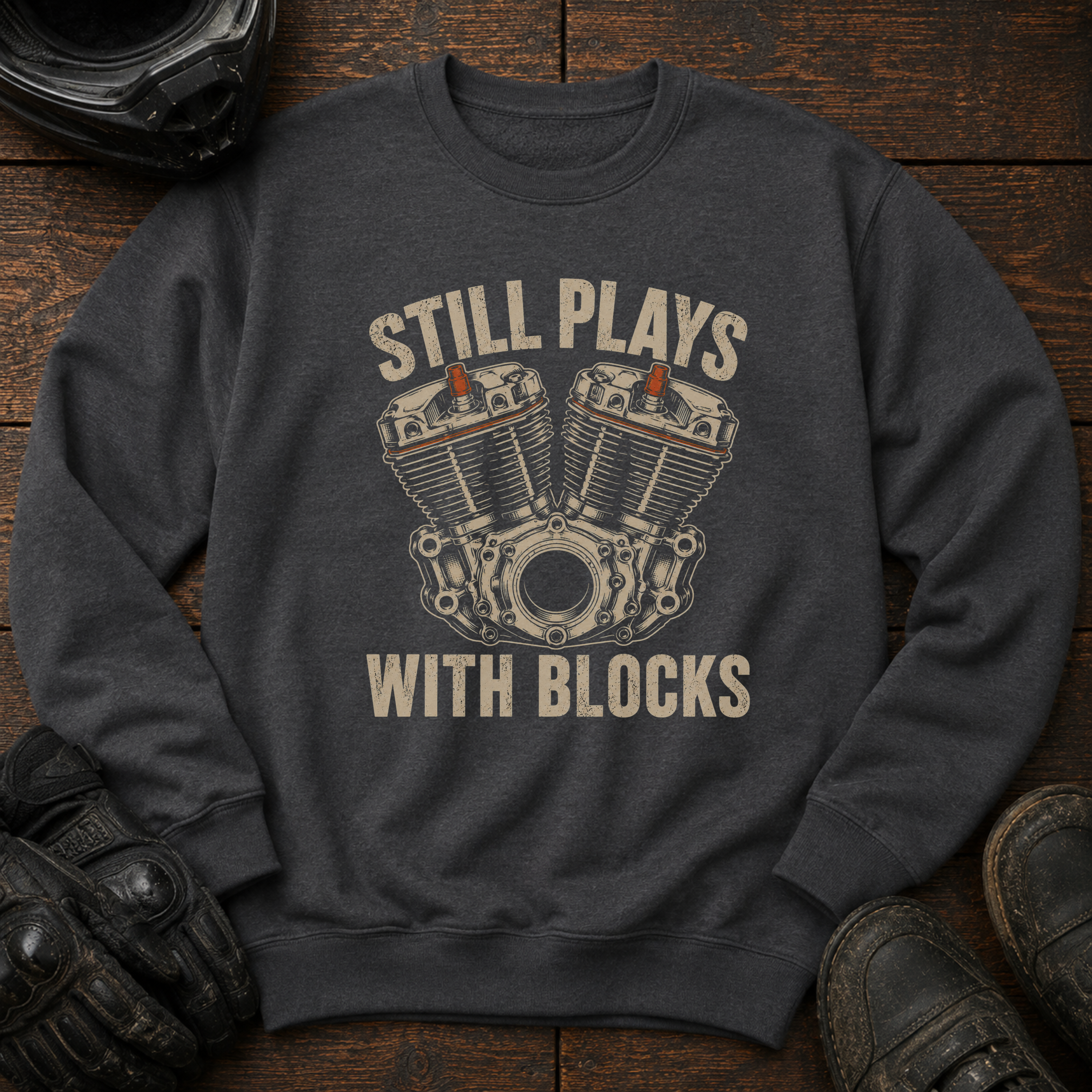 Plays With Blocks Crewneck