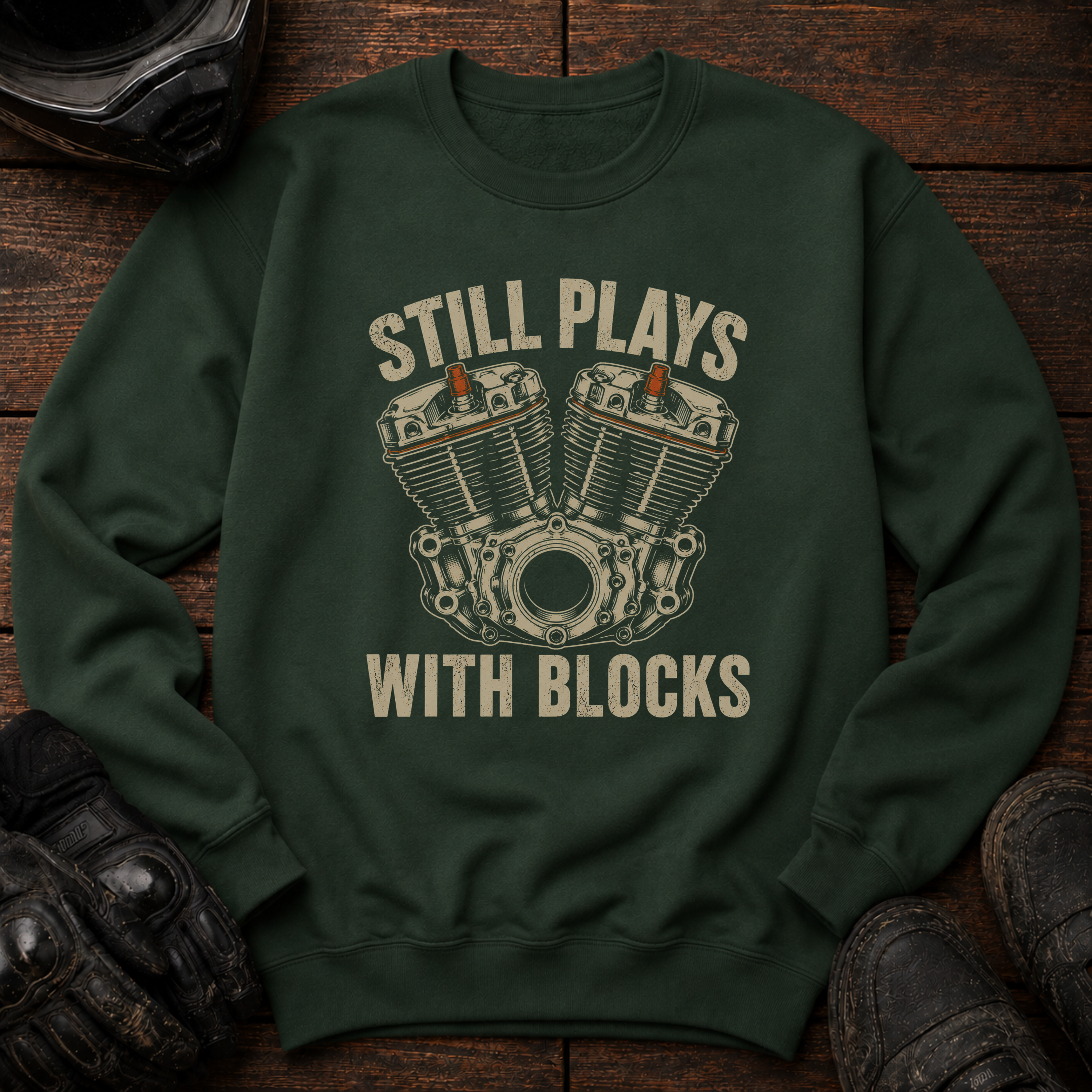 Plays With Blocks Crewneck