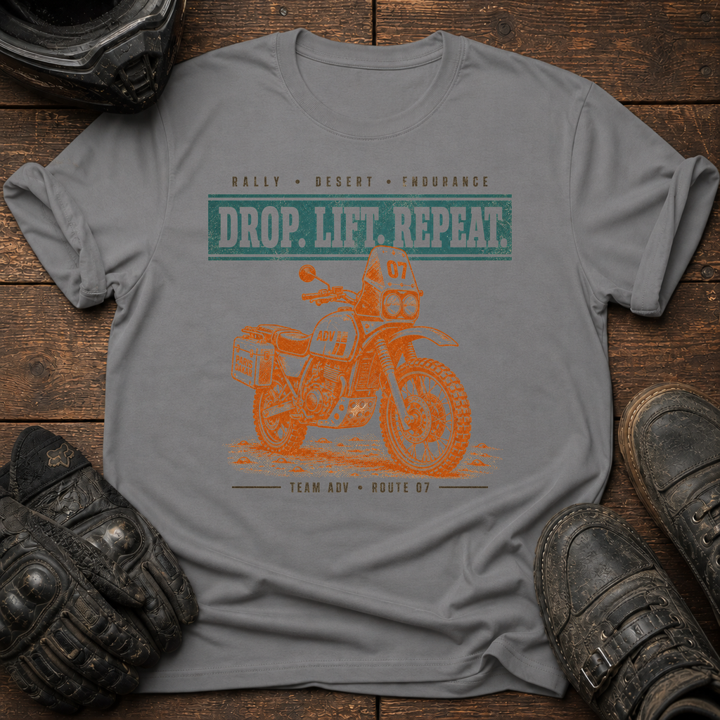 Drop. Lift. Repeat. Retro T-Shirt