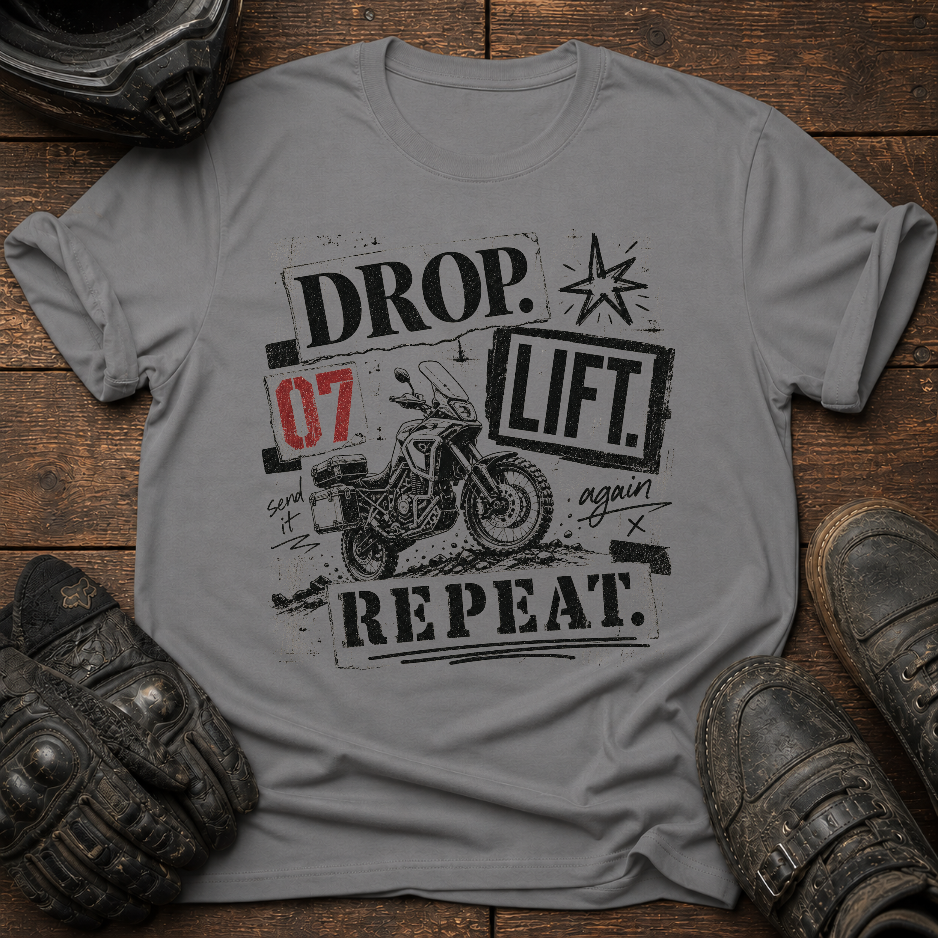 Drop. Lift. Repeat. Vintage Punk T-Shirt