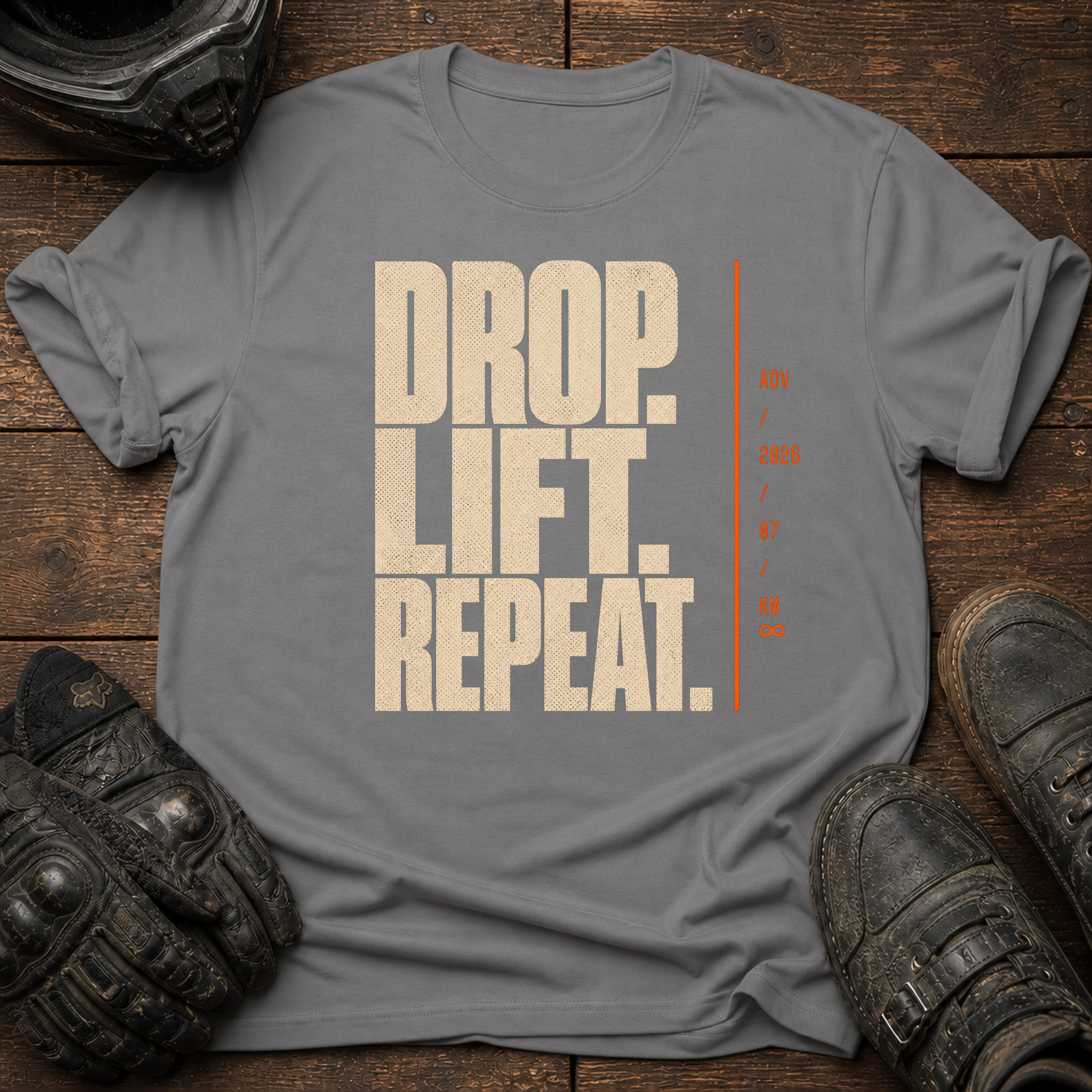 Drop. Lift. Repeat Bold T-Shirt