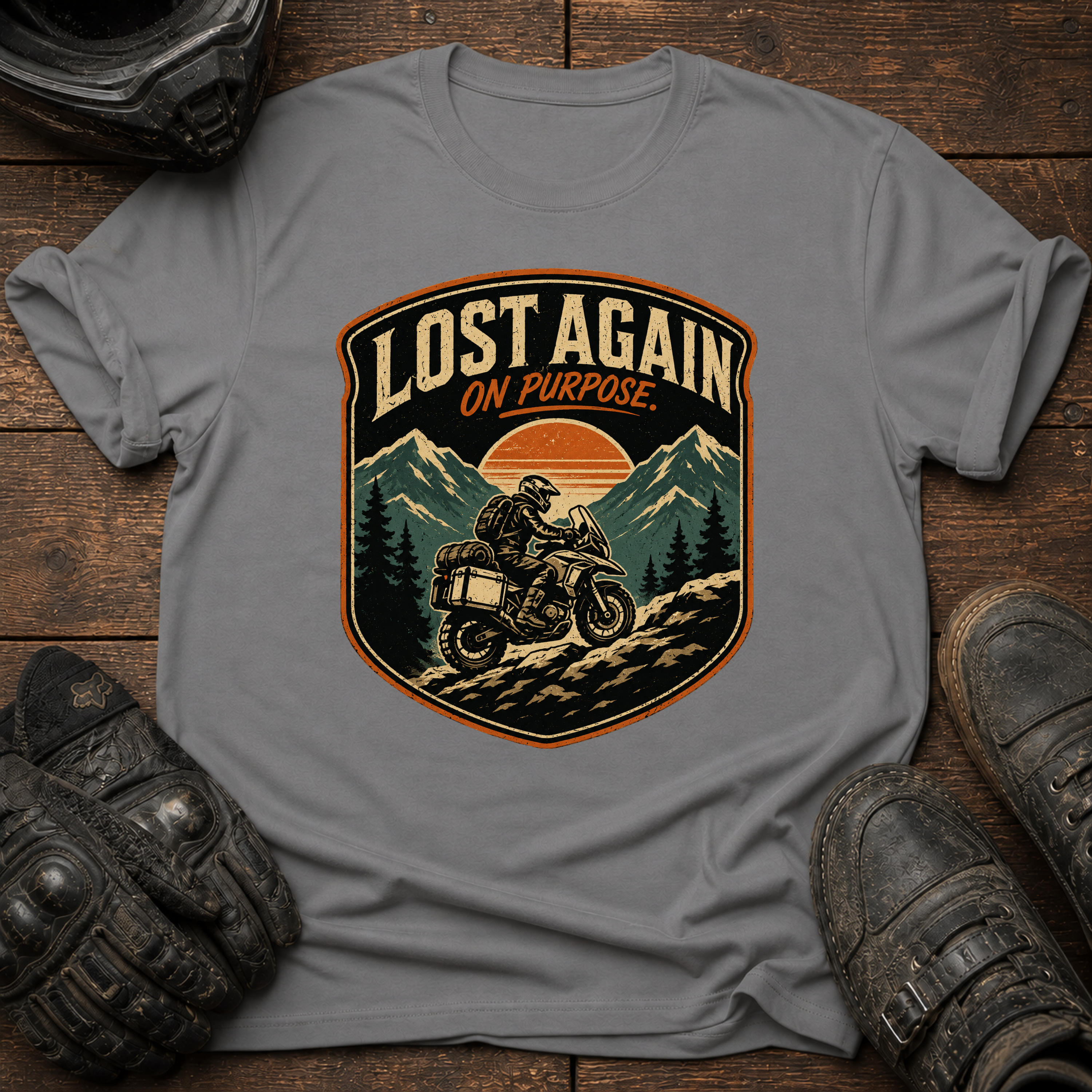 Lost Again Badge T-Shirt