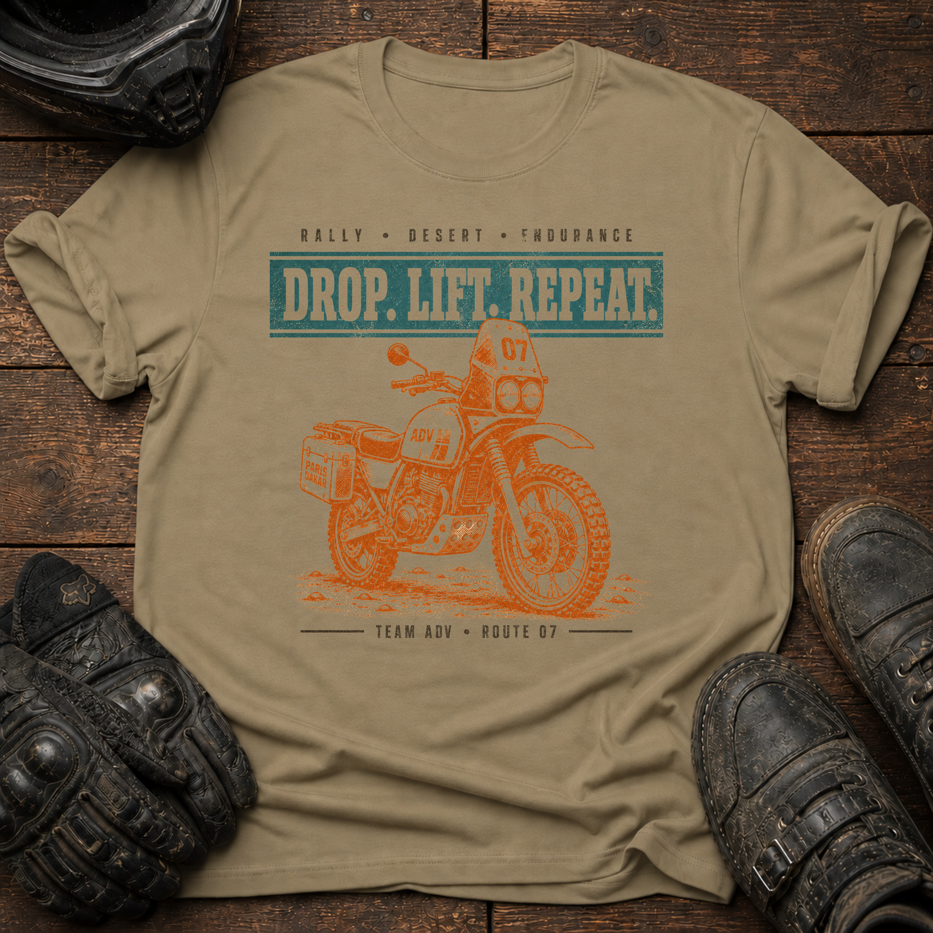 Drop. Lift. Repeat. Retro T-Shirt