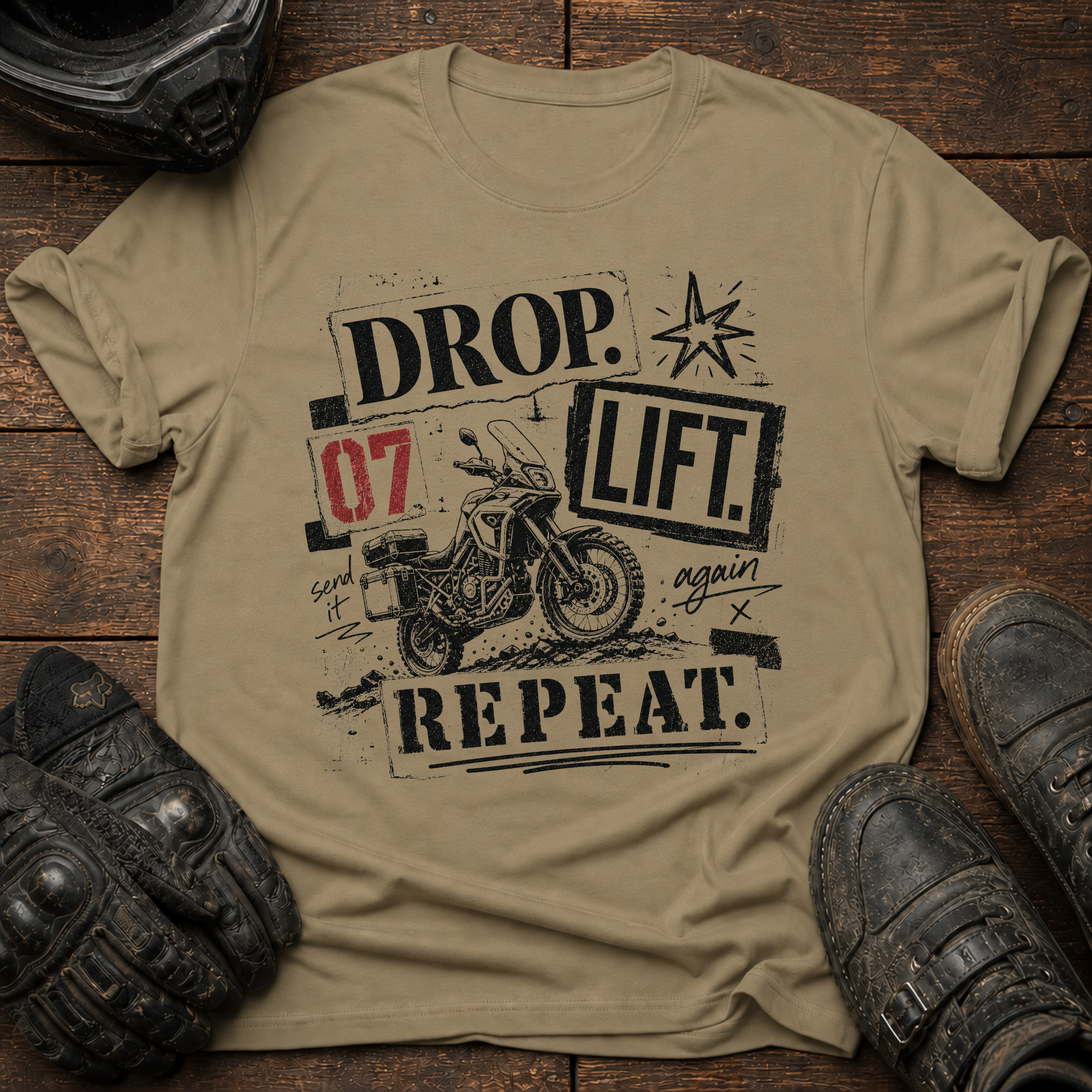 Drop. Lift. Repeat. Vintage Punk T-Shirt