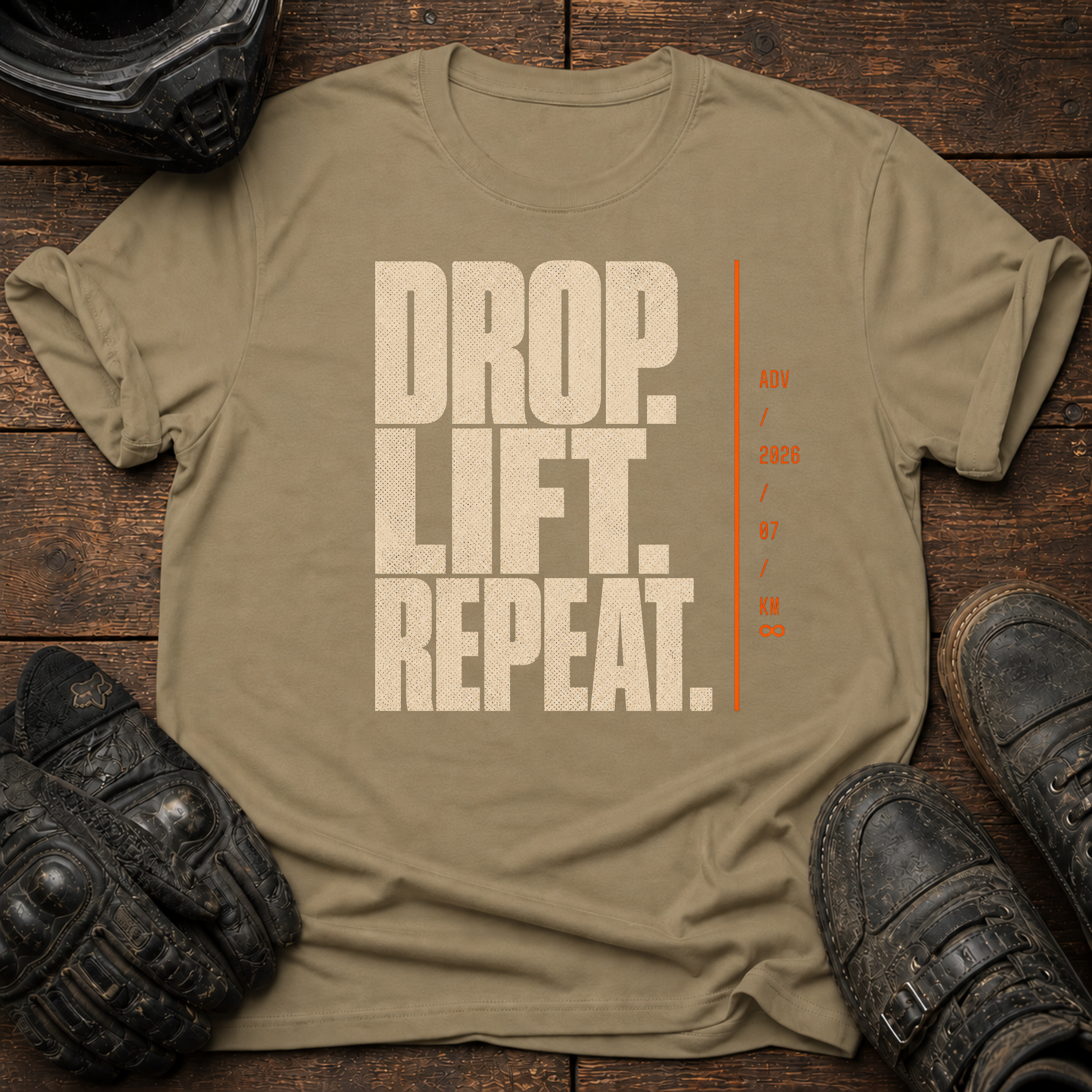 Drop. Lift. Repeat Bold T-Shirt
