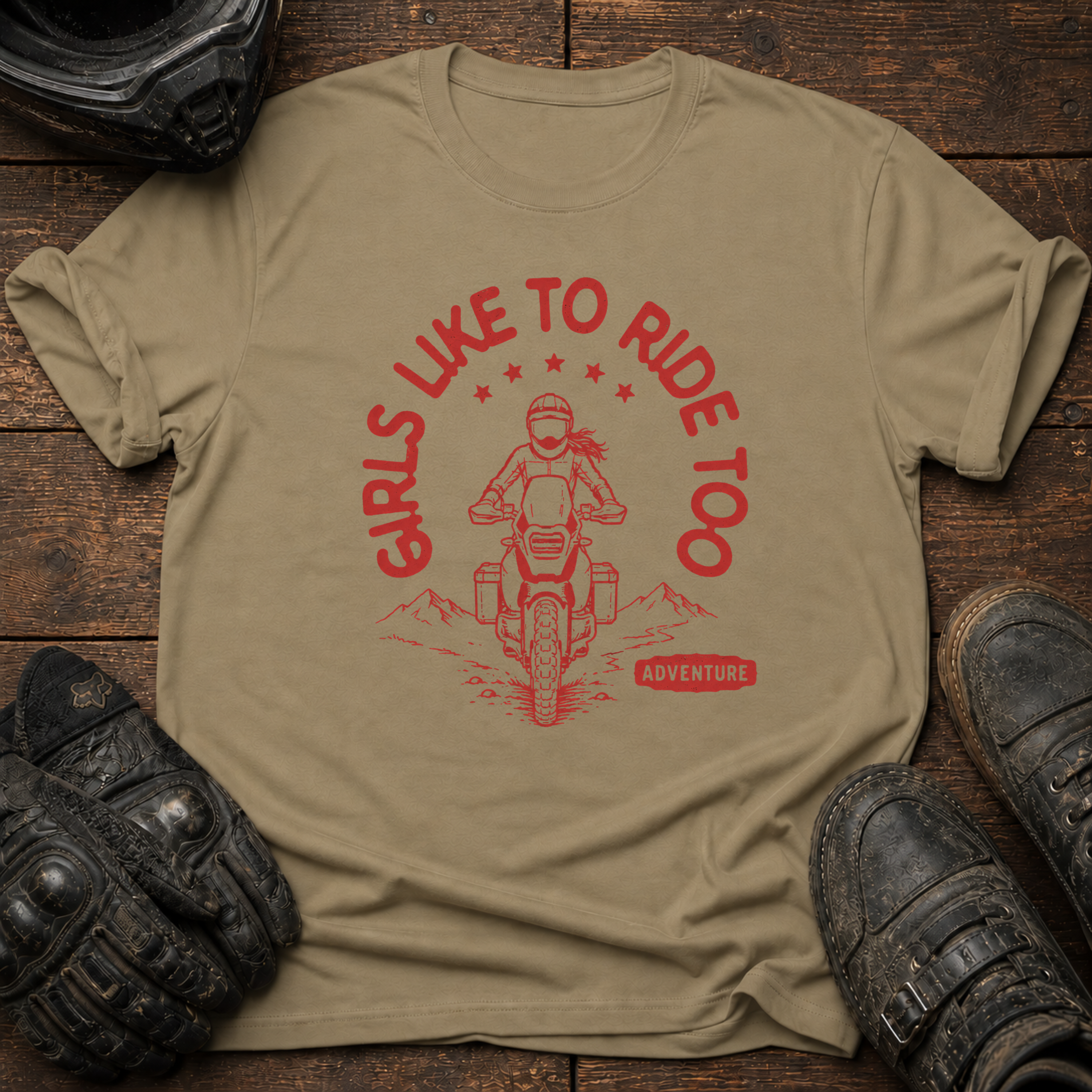 Girls Ride Too T-Shirt