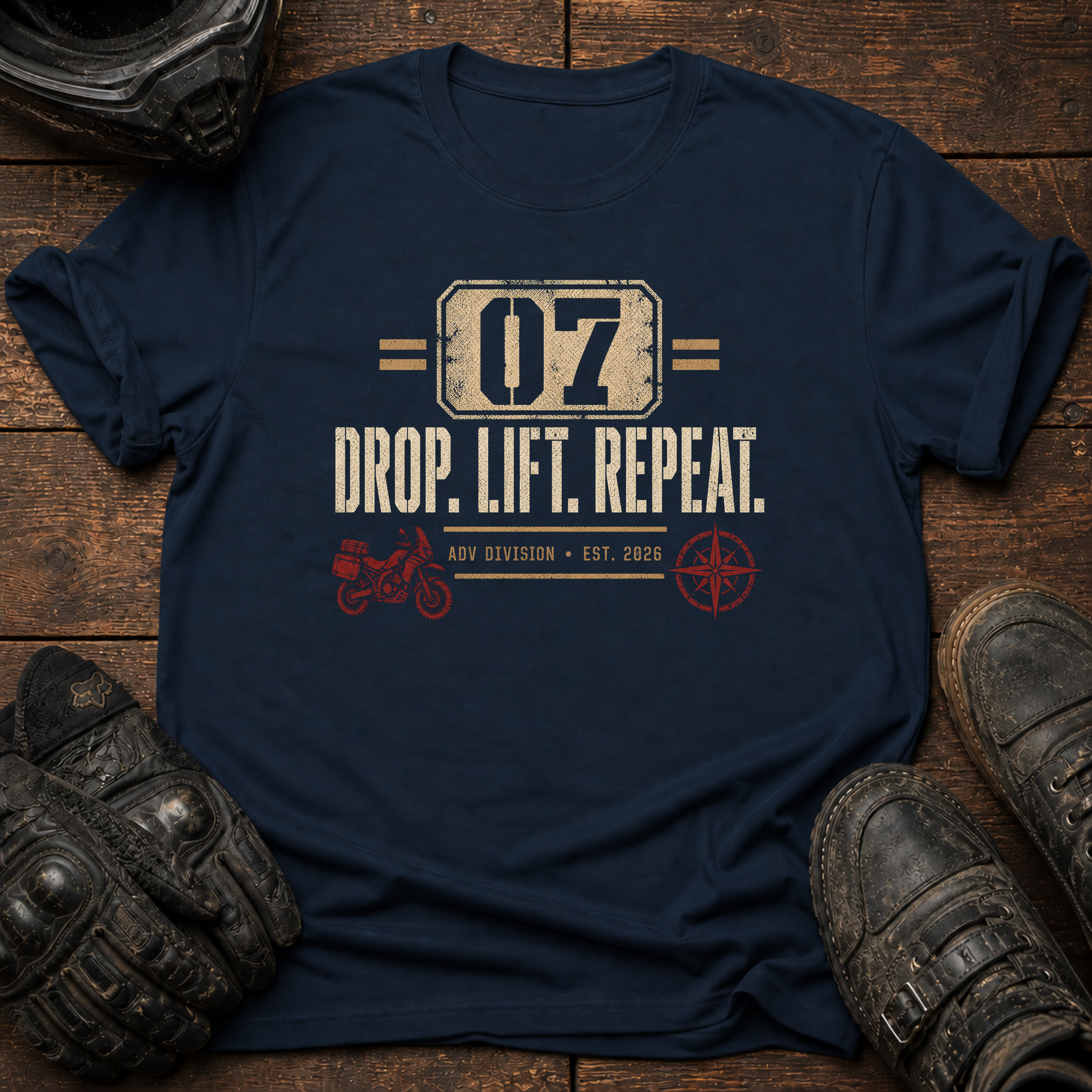 Drop. Lift. Repeat. Rally T-Shirt
