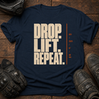 Drop. Lift. Repeat Bold T-Shirt