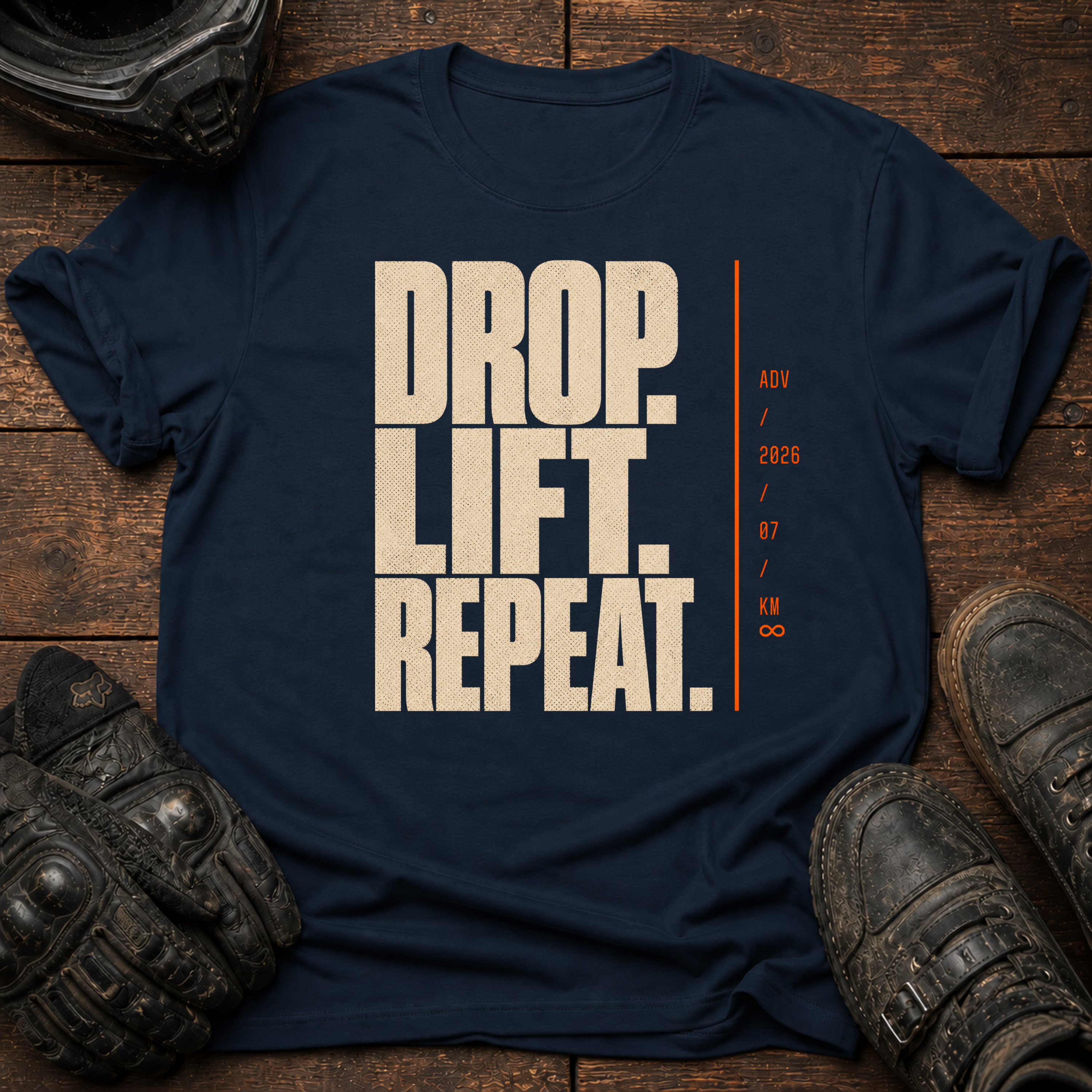 Drop. Lift. Repeat Bold T-Shirt