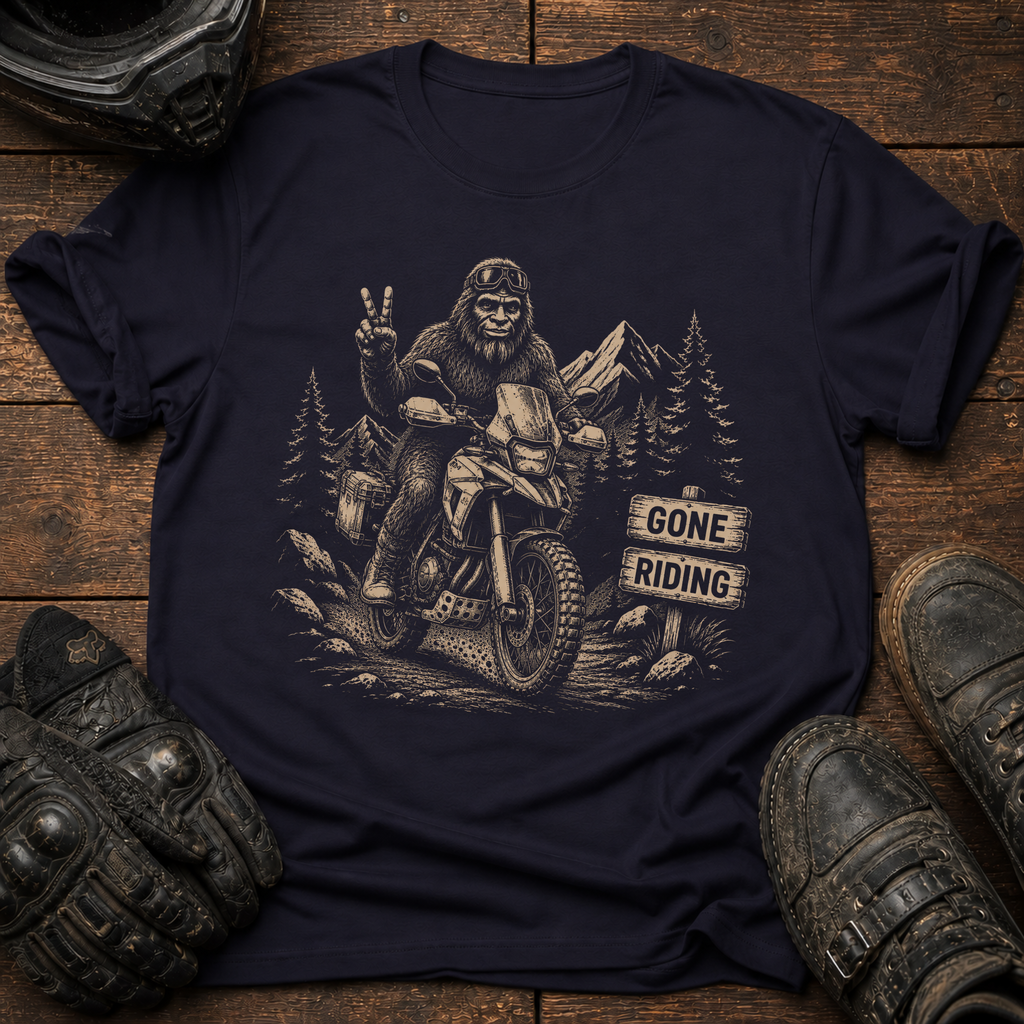 Bigfoot Gone Riding T-Shirt