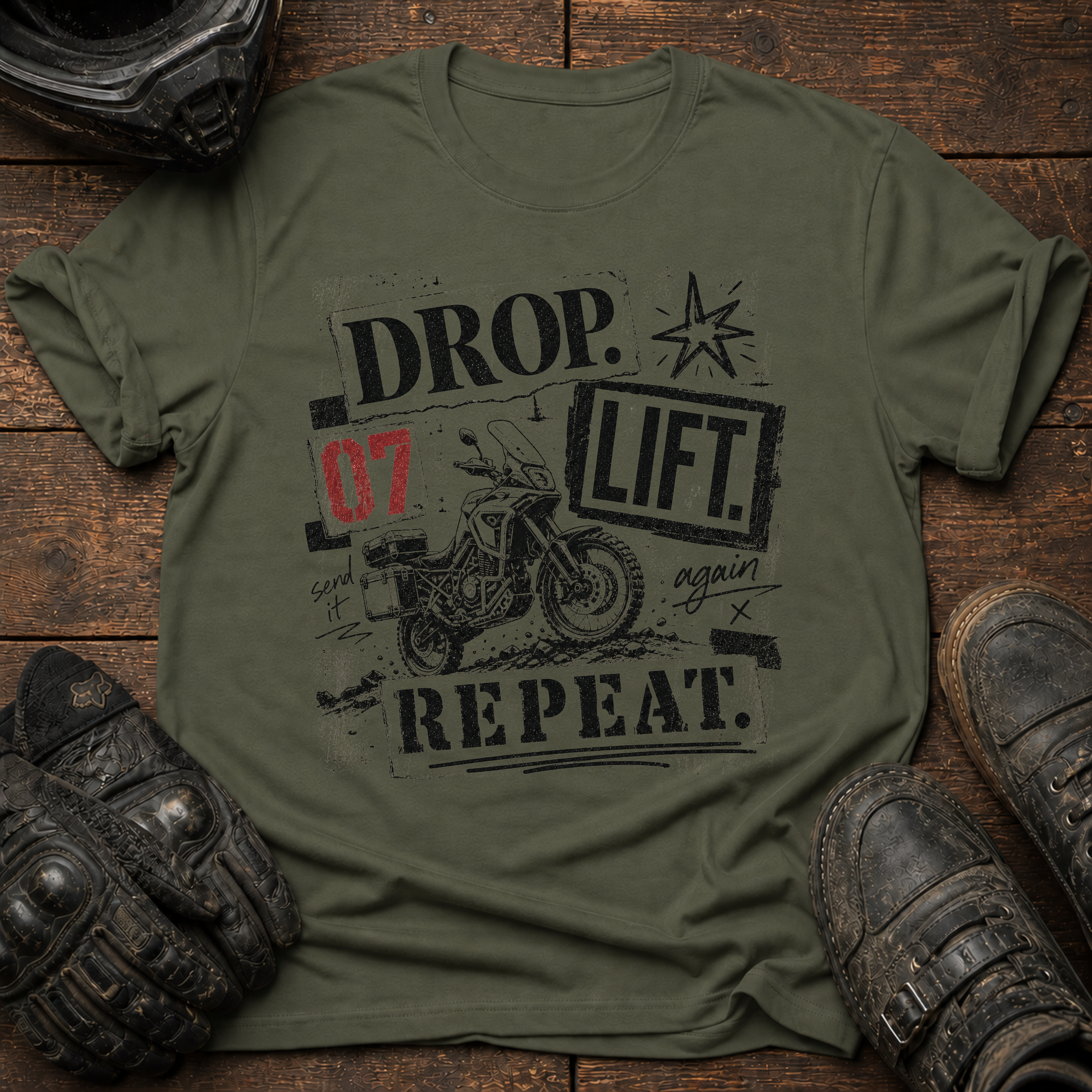Drop. Lift. Repeat. Vintage Punk T-Shirt
