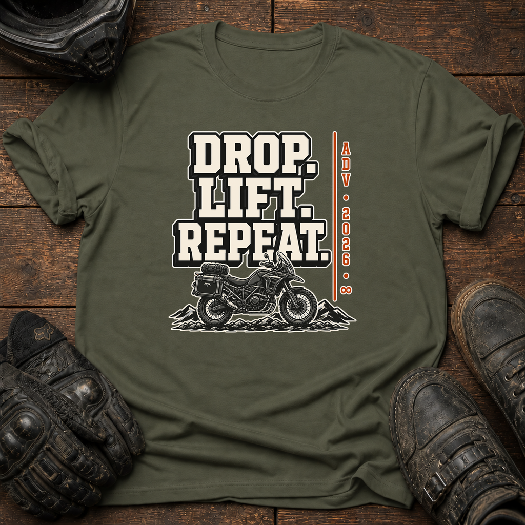 Drop. Lift. Repeat Bold T-Shirt