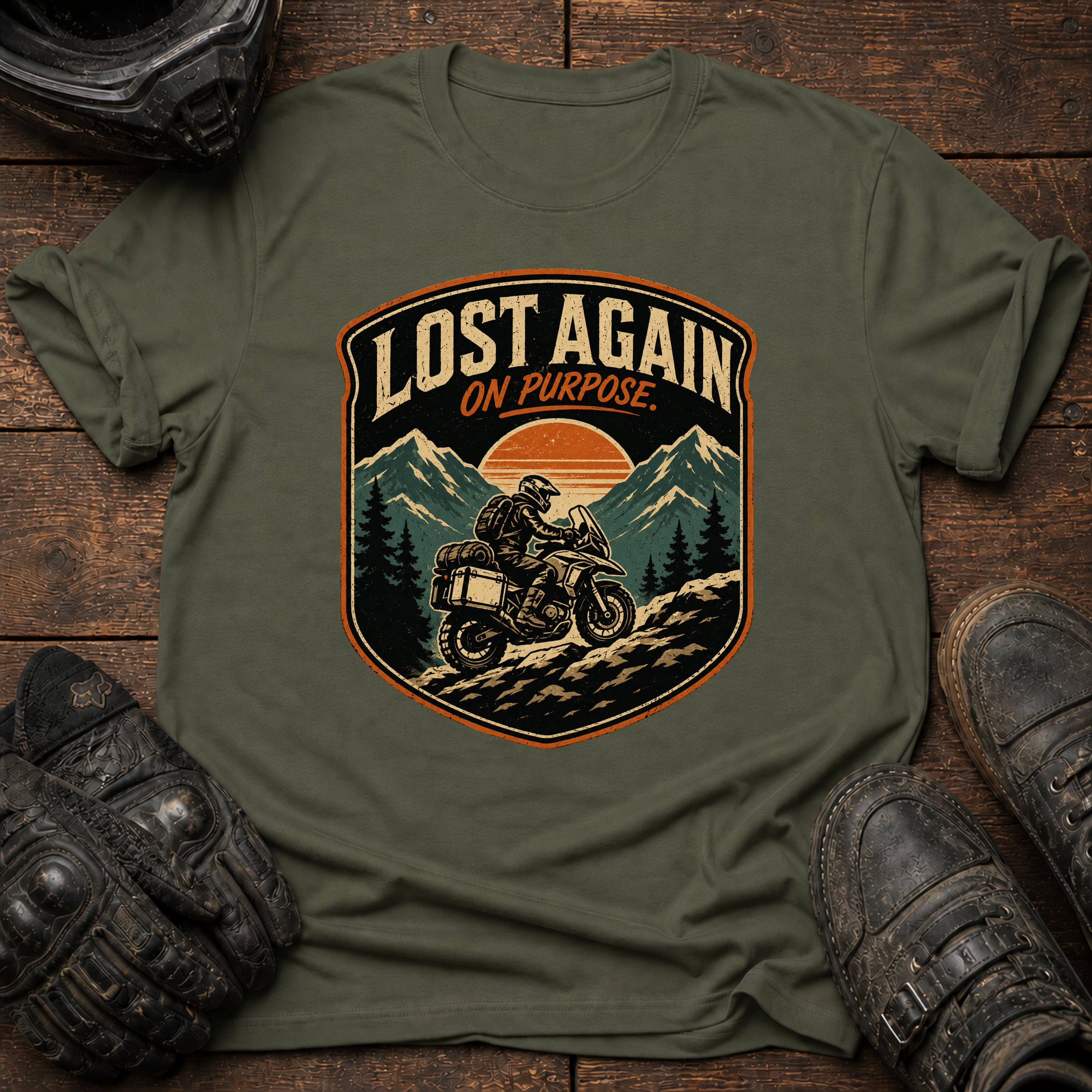 Lost Again Badge T-Shirt