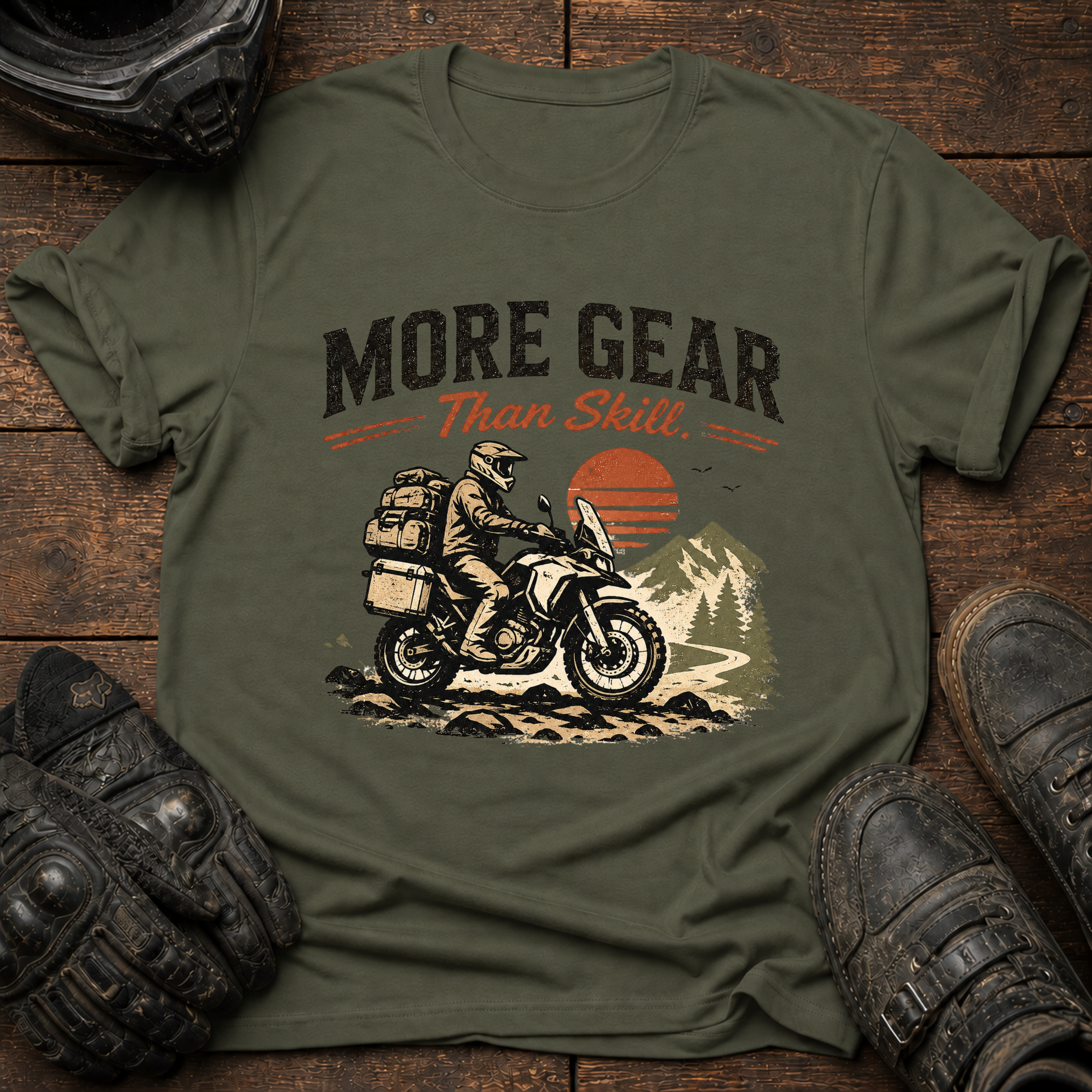 More Gear Than Skill, Retro T-Shirt