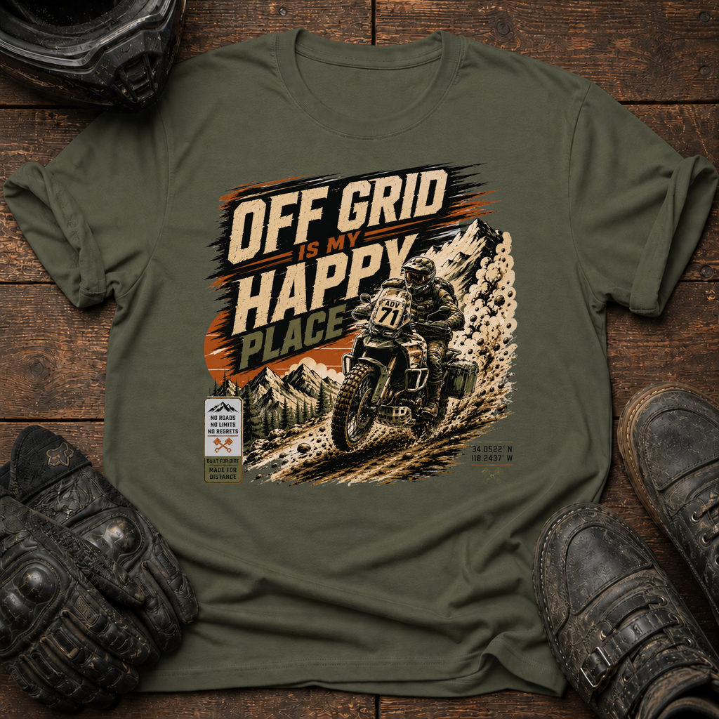 Off Grid Is My Happy Place T-Shirt