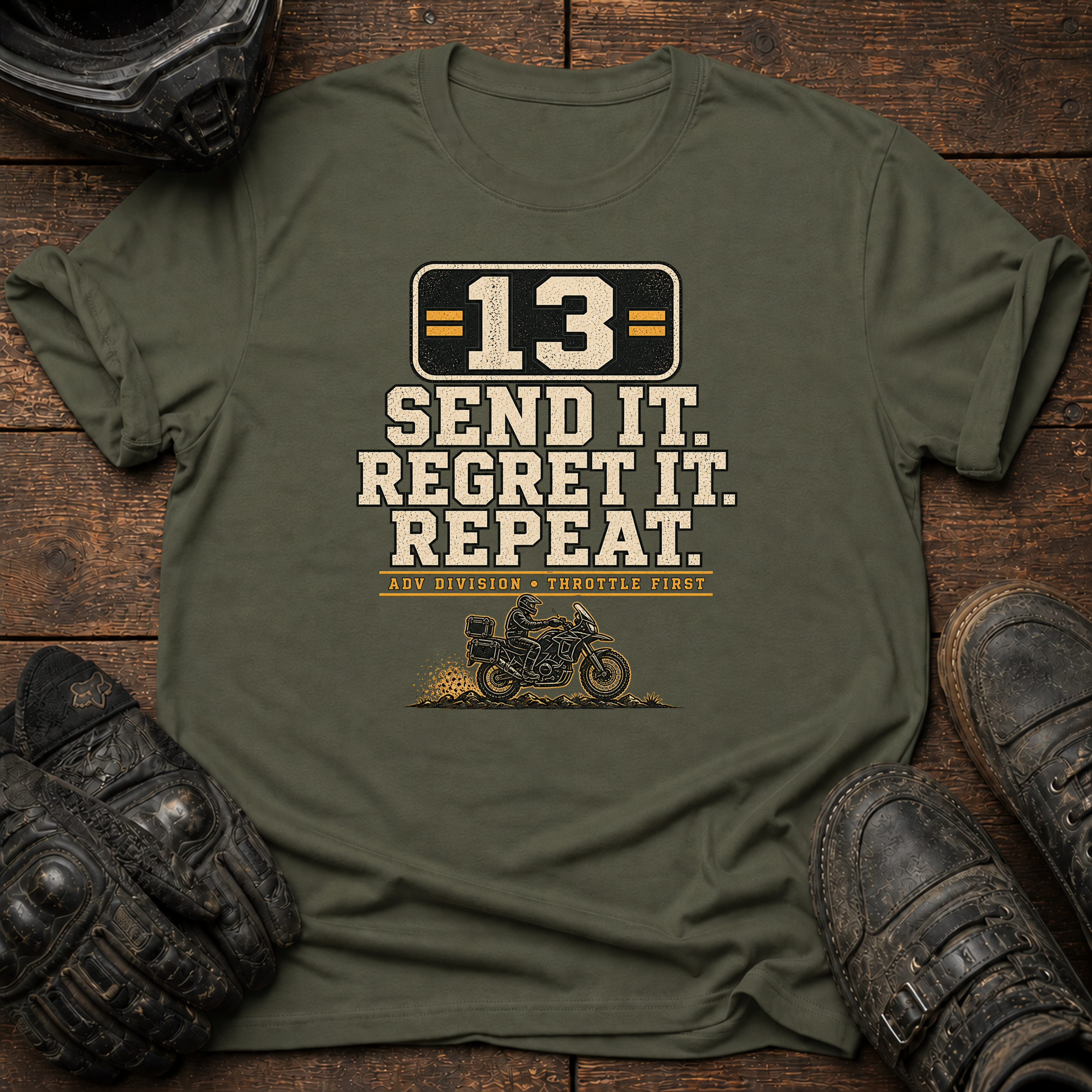 Send It. Regret It. Repeat Rally T-Shirt