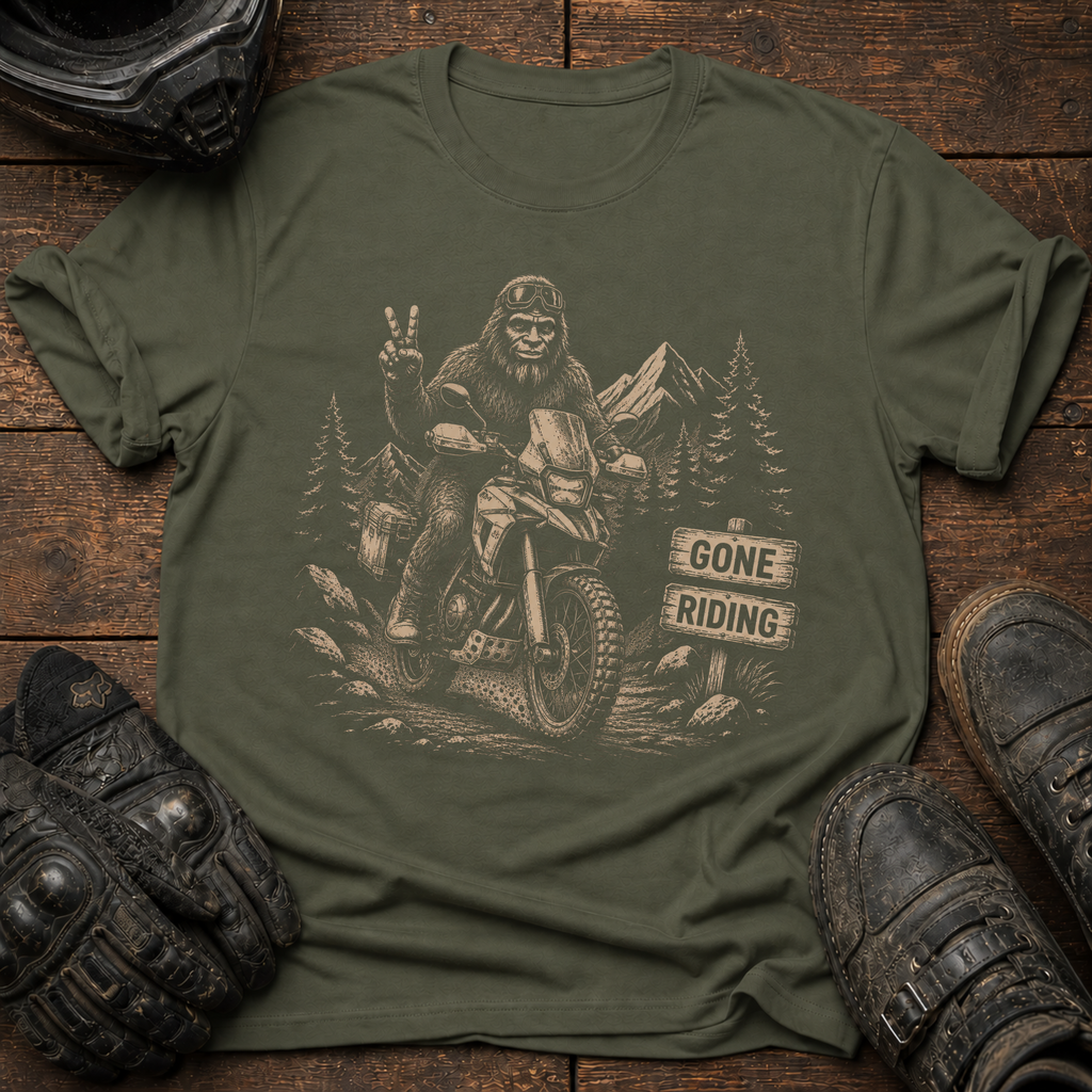 Bigfoot Gone Riding T-Shirt