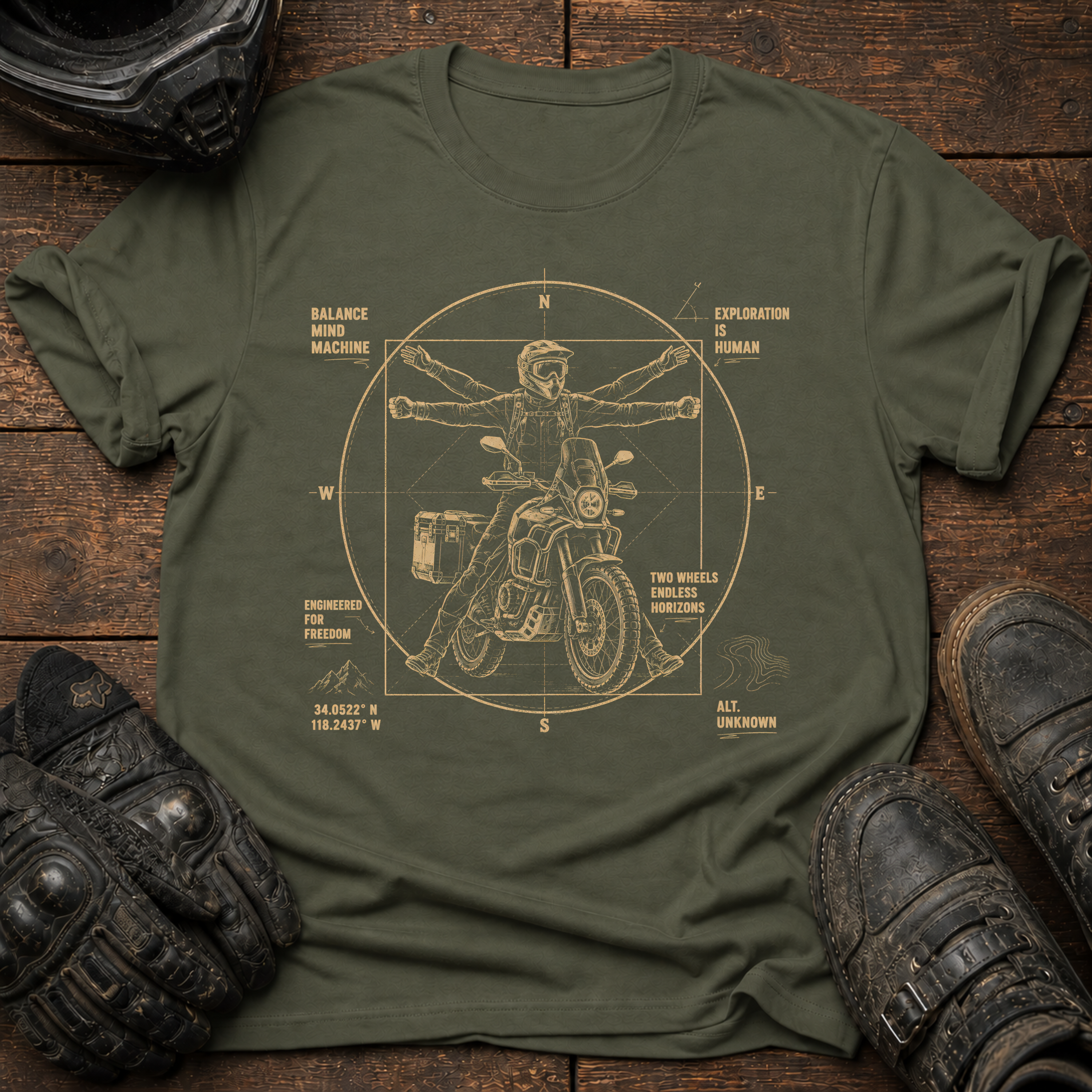 Vitruvian Rider T-Shirt