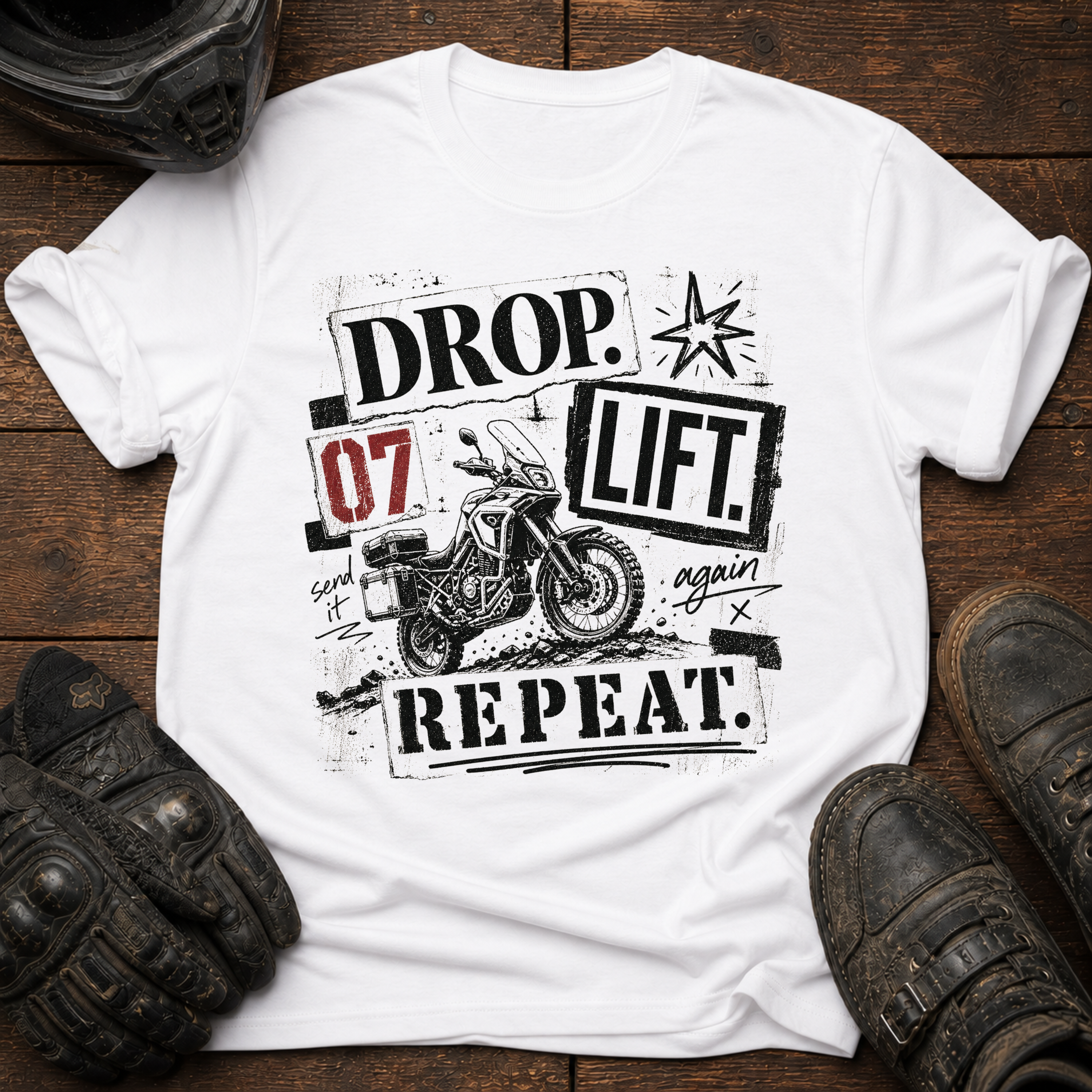 Drop. Lift. Repeat. Vintage Punk T-Shirt