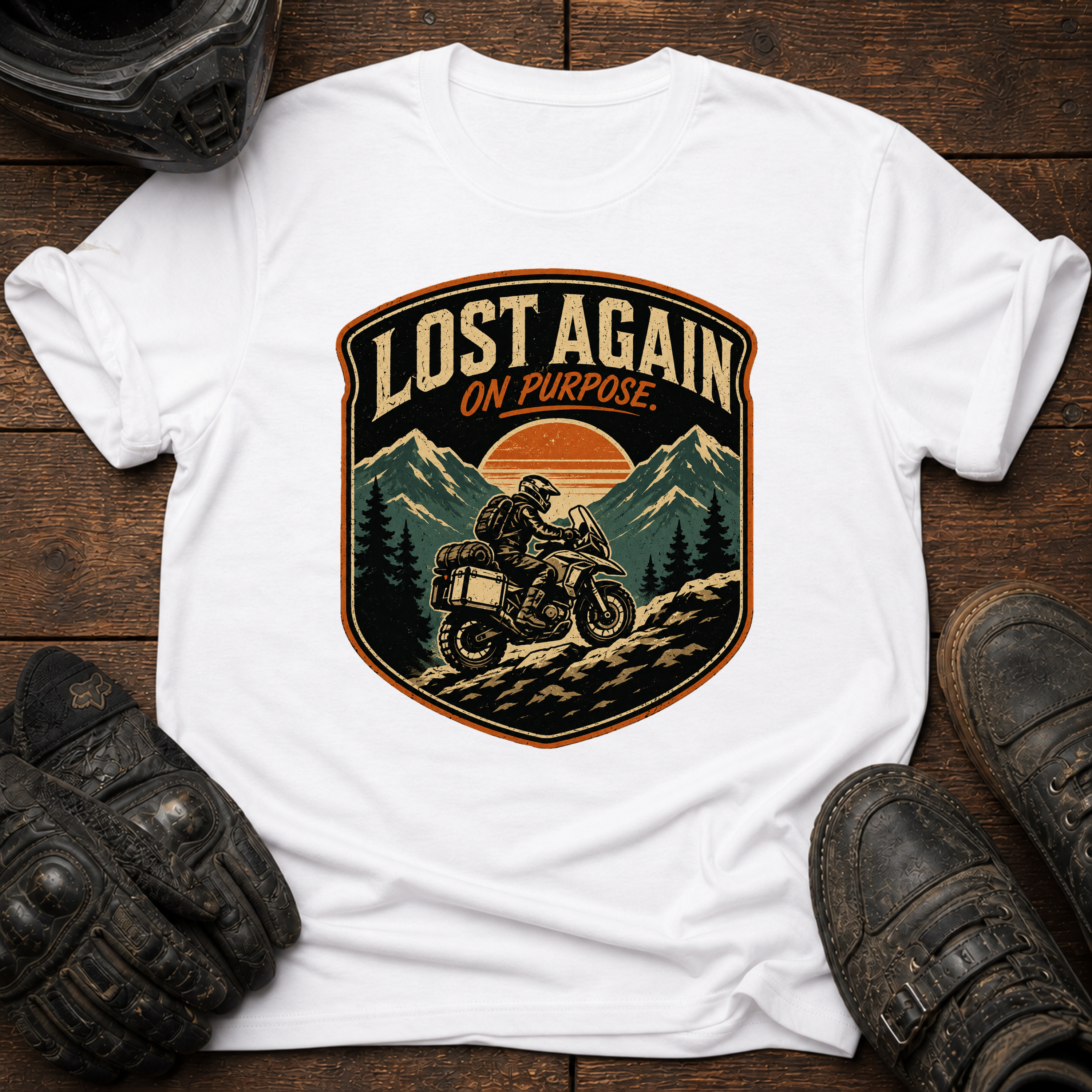 Lost Again Badge T-Shirt